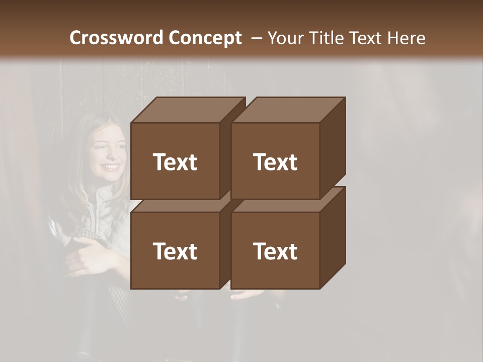 Caucasian Brown Emotion PowerPoint Template