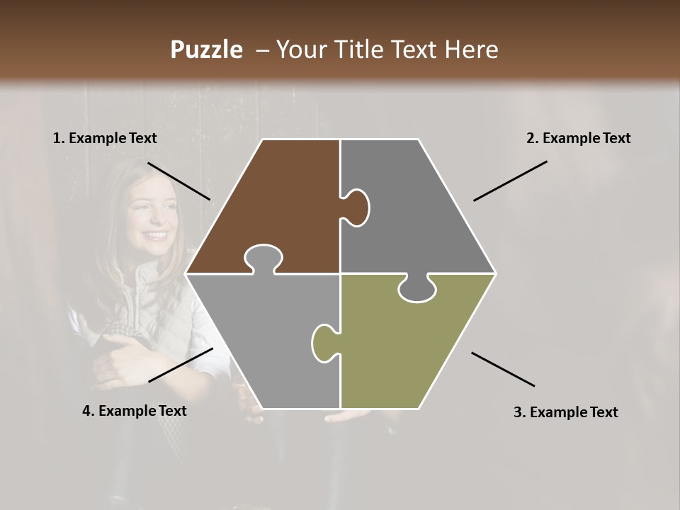 Caucasian Brown Emotion PowerPoint Template