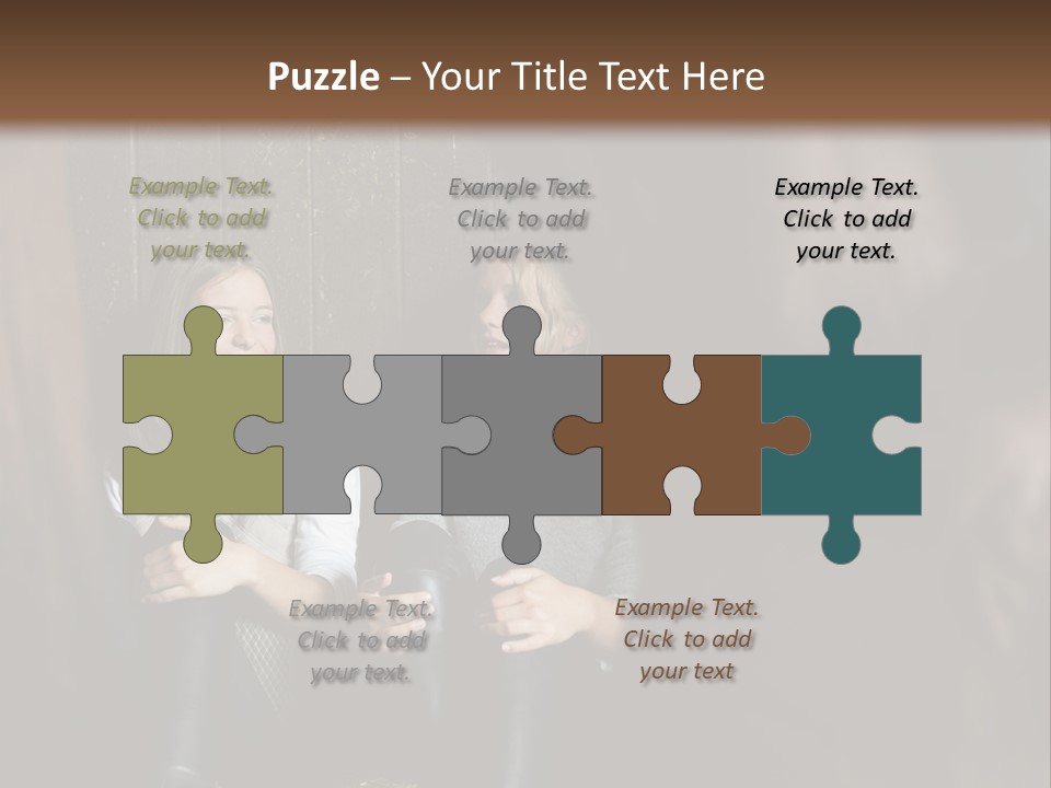 Caucasian Brown Emotion PowerPoint Template