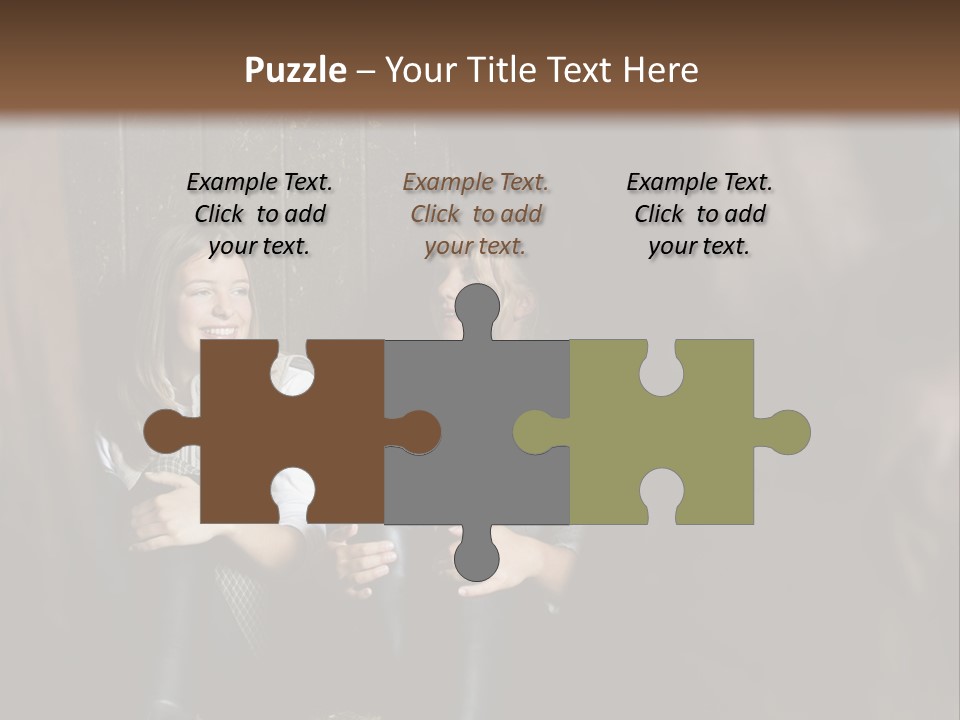 Caucasian Brown Emotion PowerPoint Template