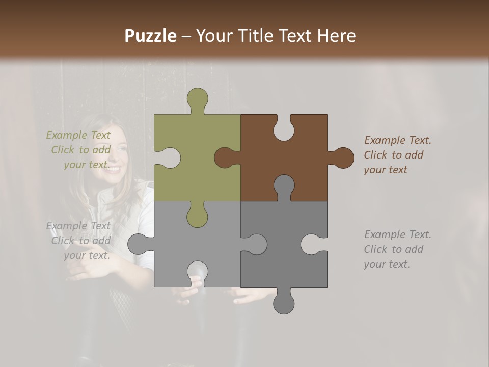 Caucasian Brown Emotion PowerPoint Template
