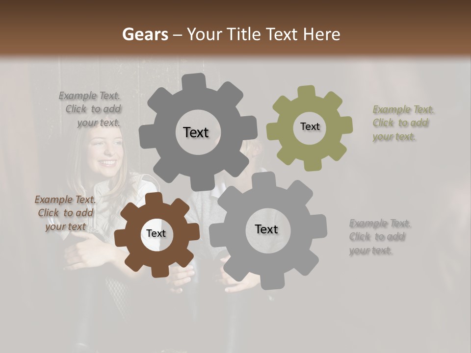 Caucasian Brown Emotion PowerPoint Template