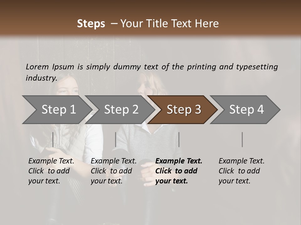 Caucasian Brown Emotion PowerPoint Template