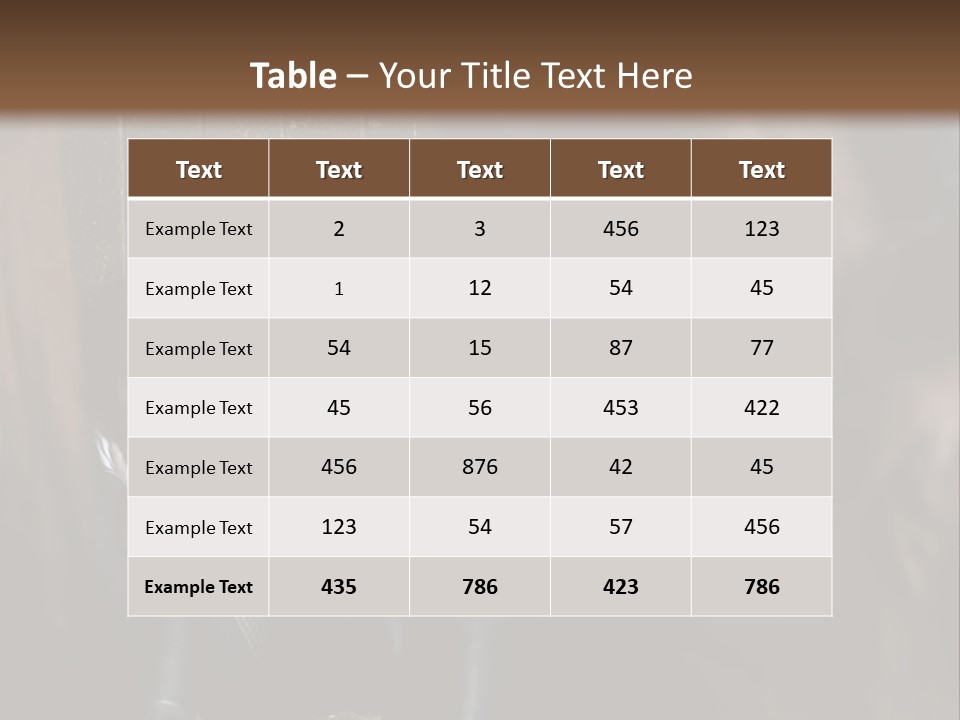 Caucasian Brown Emotion PowerPoint Template