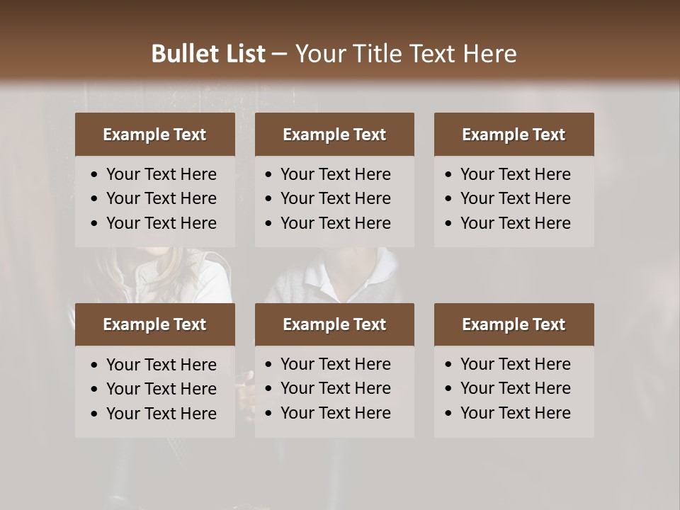 Caucasian Brown Emotion PowerPoint Template