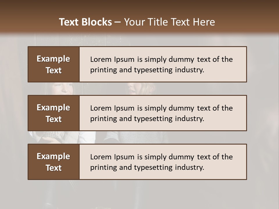Caucasian Brown Emotion PowerPoint Template