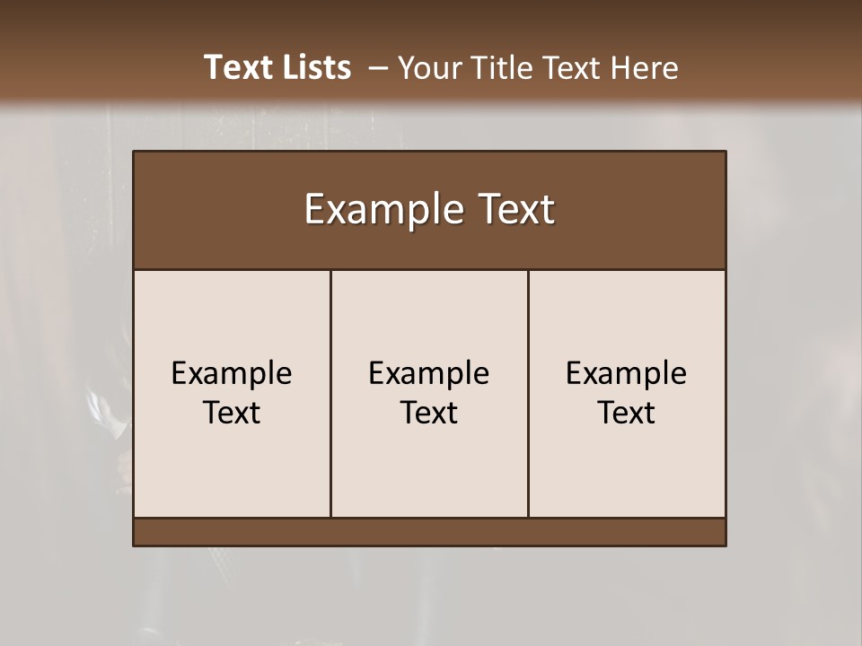 Caucasian Brown Emotion PowerPoint Template