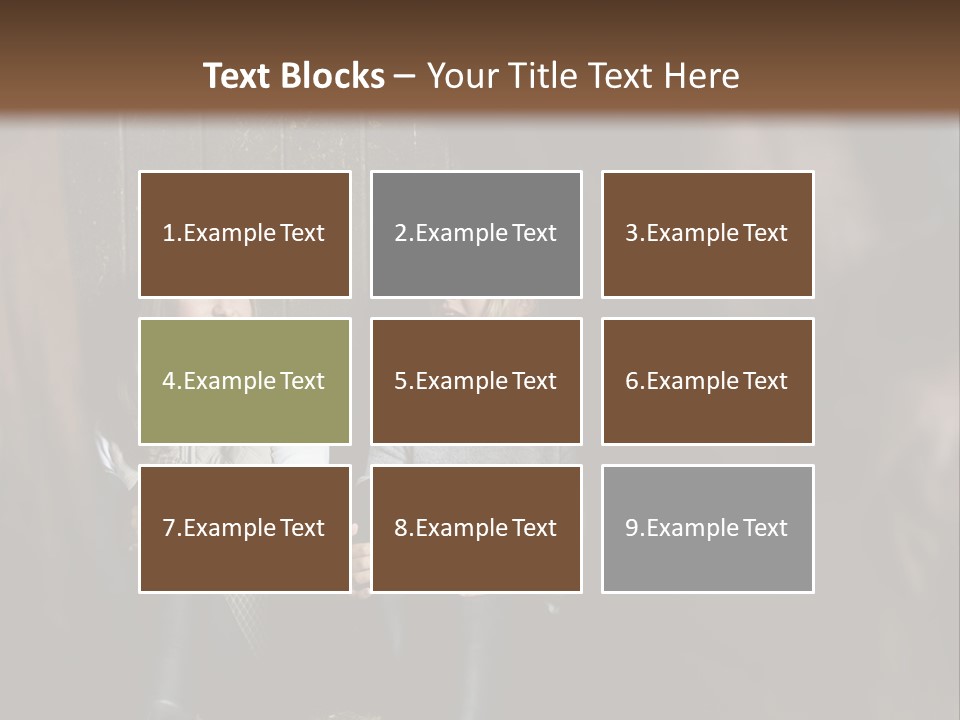 Caucasian Brown Emotion PowerPoint Template