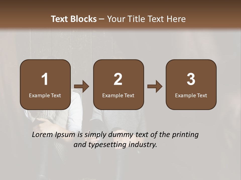 Caucasian Brown Emotion PowerPoint Template