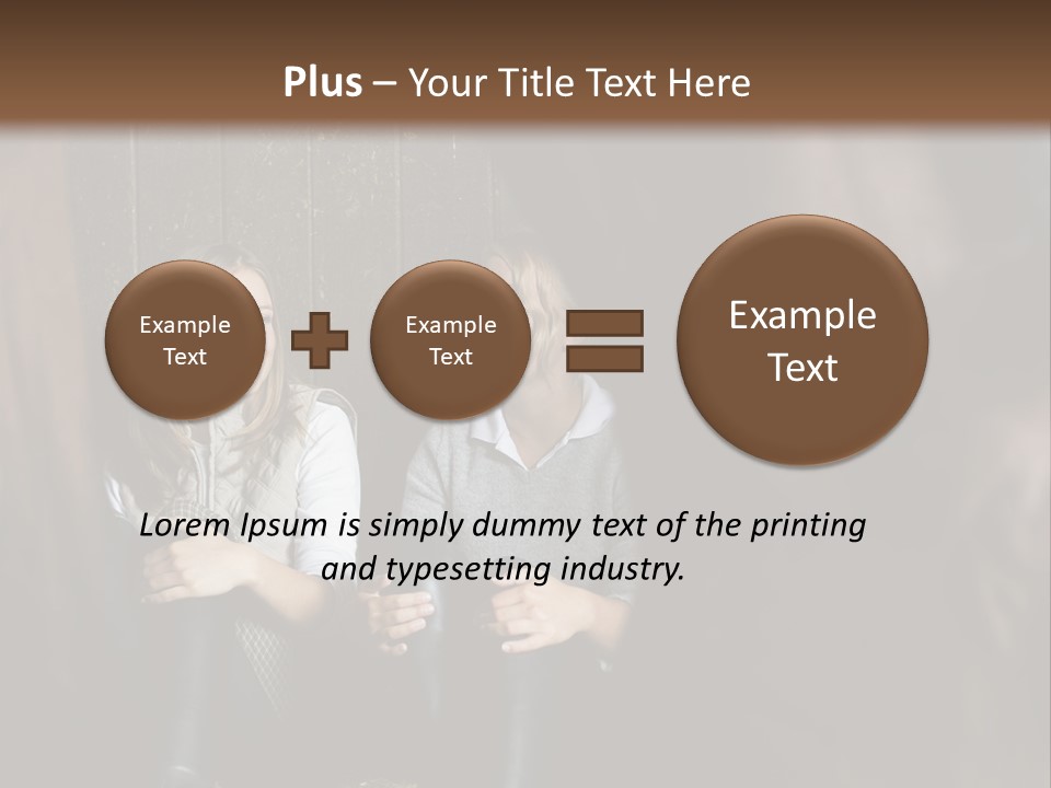 Caucasian Brown Emotion PowerPoint Template