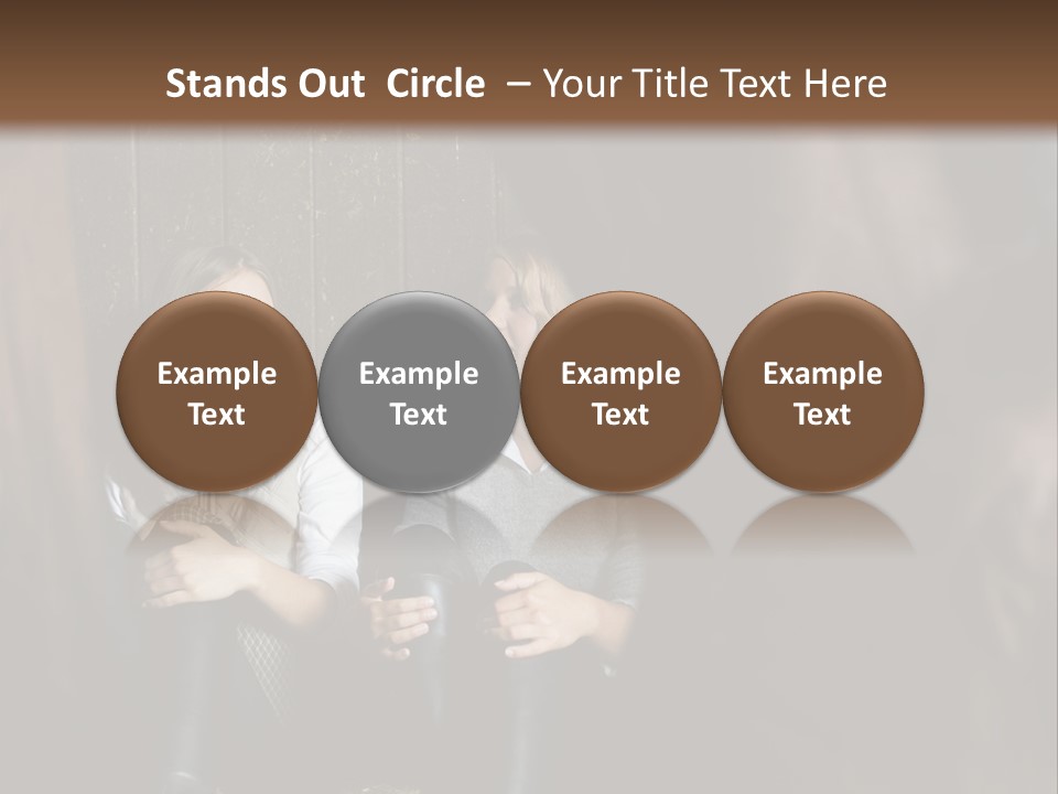 Caucasian Brown Emotion PowerPoint Template