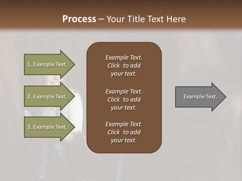 Caucasian Brown Emotion PowerPoint Template