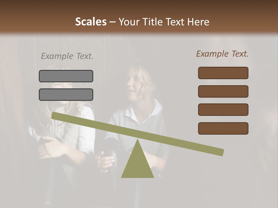 Caucasian Brown Emotion PowerPoint Template