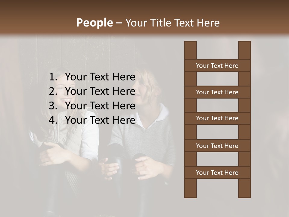 Caucasian Brown Emotion PowerPoint Template