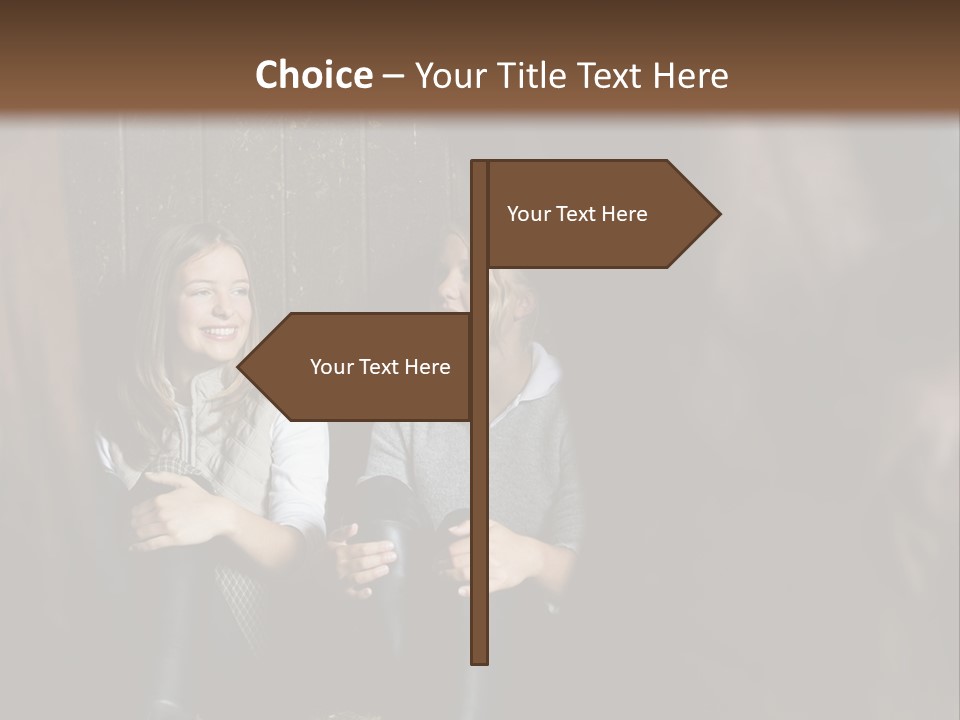 Caucasian Brown Emotion PowerPoint Template