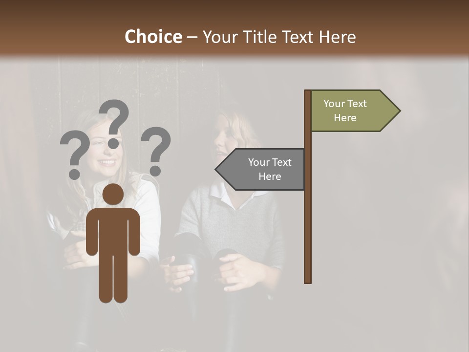 Caucasian Brown Emotion PowerPoint Template