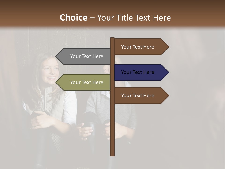 Caucasian Brown Emotion PowerPoint Template