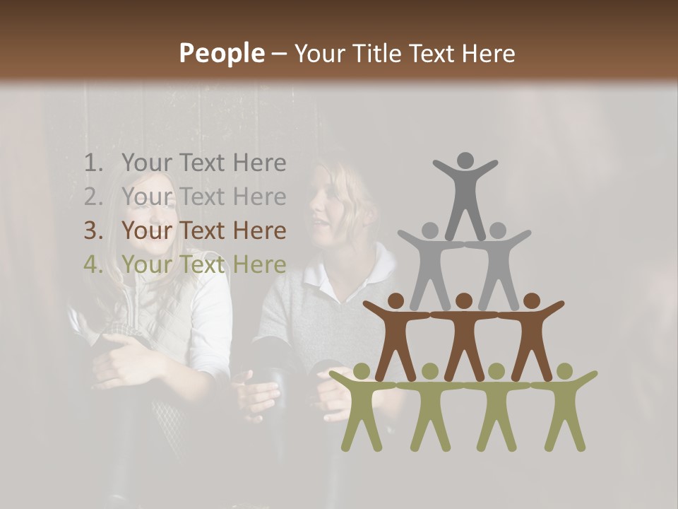 Caucasian Brown Emotion PowerPoint Template