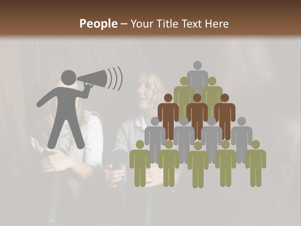 Caucasian Brown Emotion PowerPoint Template