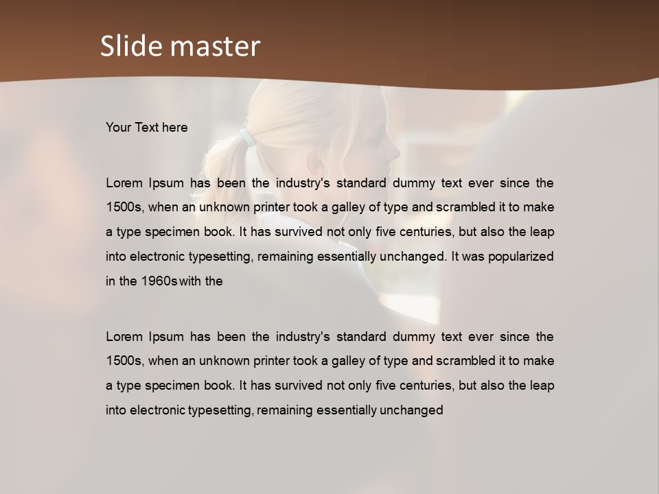 Healthbeauty Blonde Brushing PowerPoint Template