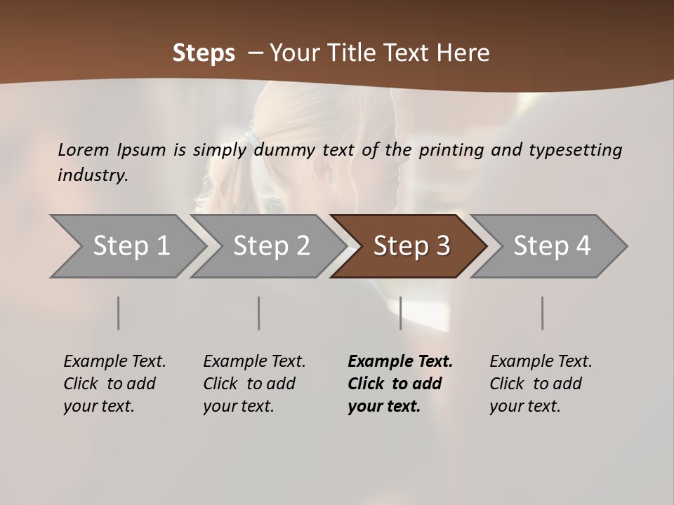 Healthbeauty Blonde Brushing PowerPoint Template