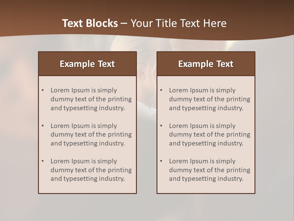 Healthbeauty Blonde Brushing PowerPoint Template