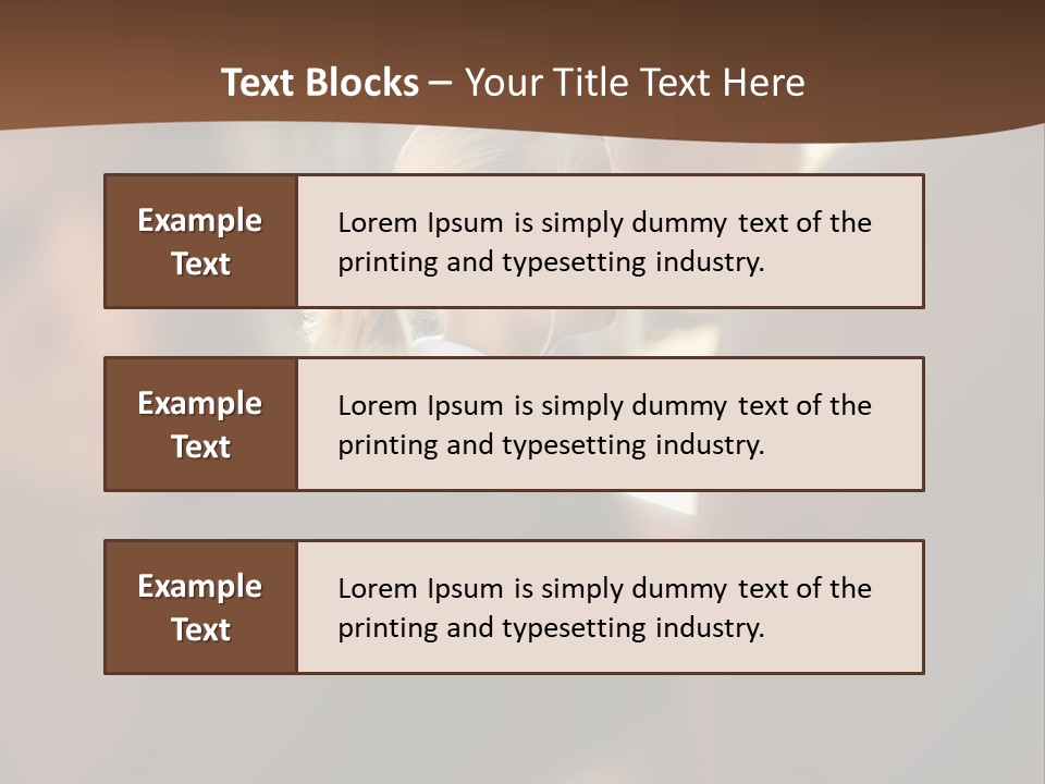 Healthbeauty Blonde Brushing PowerPoint Template