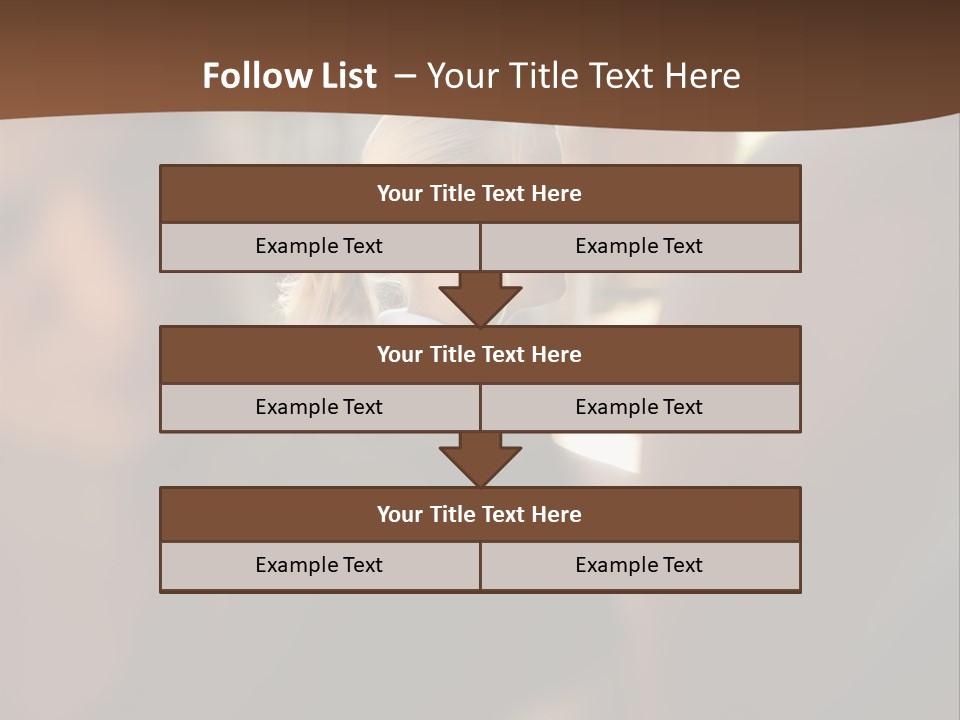 Healthbeauty Blonde Brushing PowerPoint Template