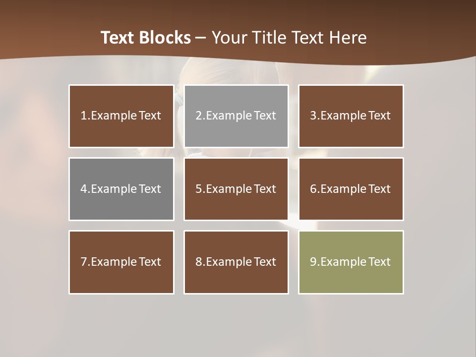 Healthbeauty Blonde Brushing PowerPoint Template