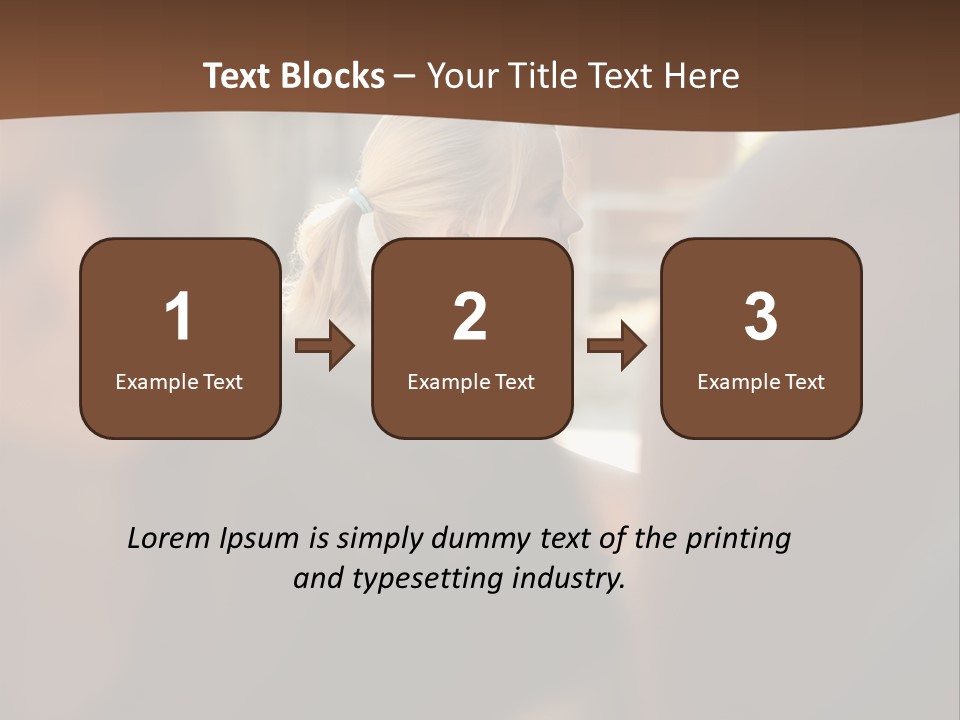 Healthbeauty Blonde Brushing PowerPoint Template