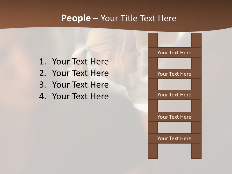 Healthbeauty Blonde Brushing PowerPoint Template