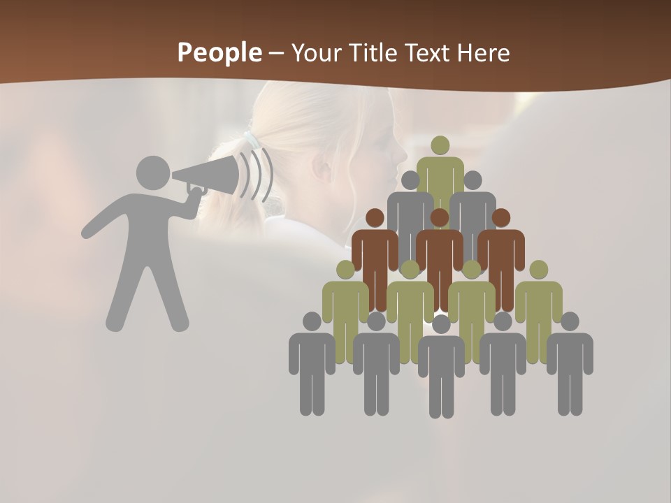 Healthbeauty Blonde Brushing PowerPoint Template