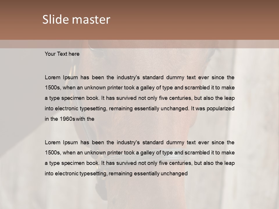 Forelock Coast Images PowerPoint Template