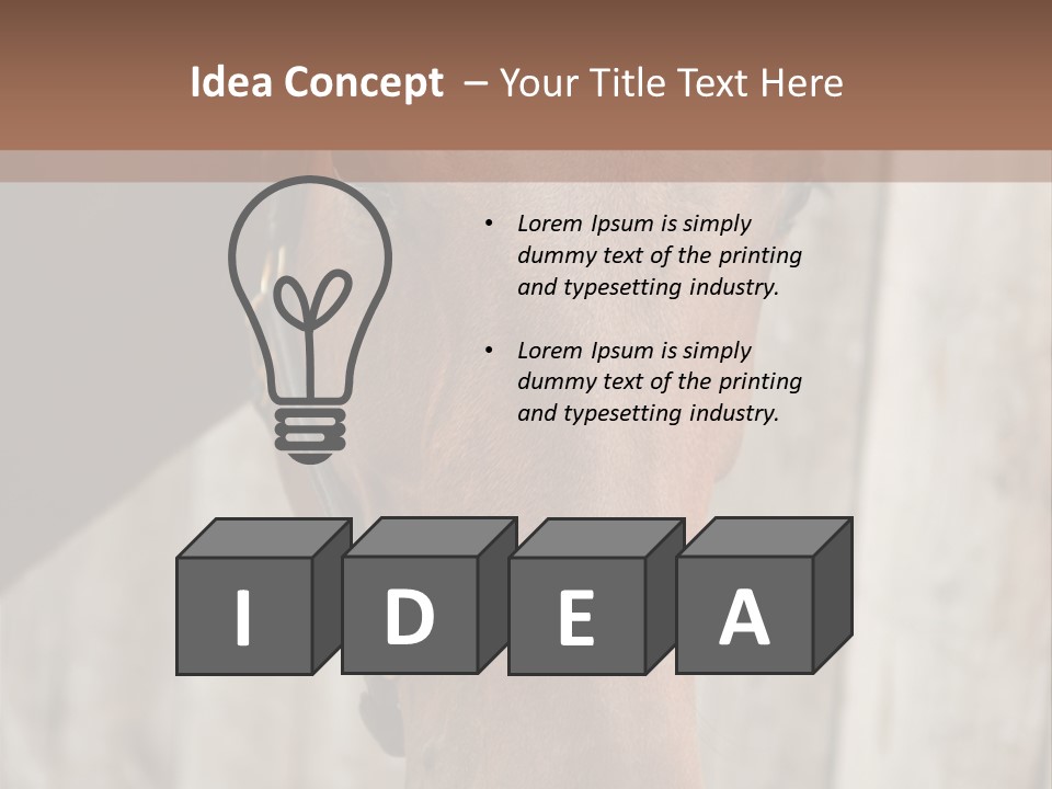 Forelock Coast Images PowerPoint Template