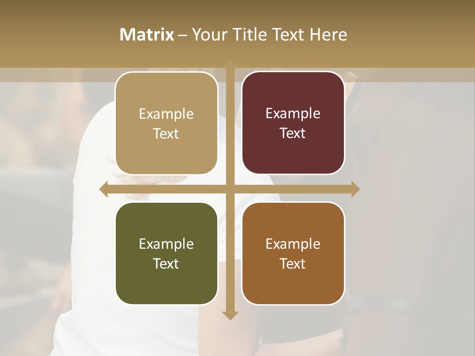 Ages Smiling Youngwoman PowerPoint Template