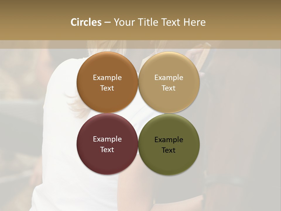 Ages Smiling Youngwoman PowerPoint Template