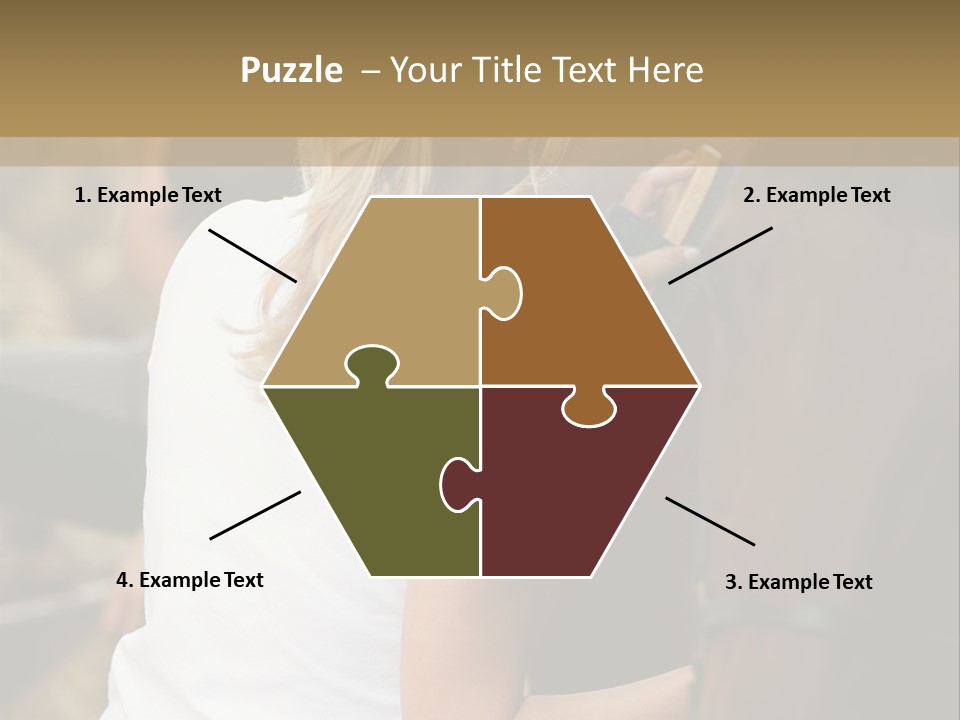 Ages Smiling Youngwoman PowerPoint Template