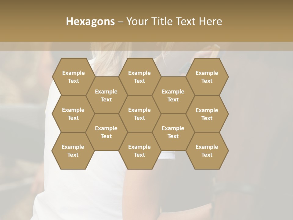 Ages Smiling Youngwoman PowerPoint Template