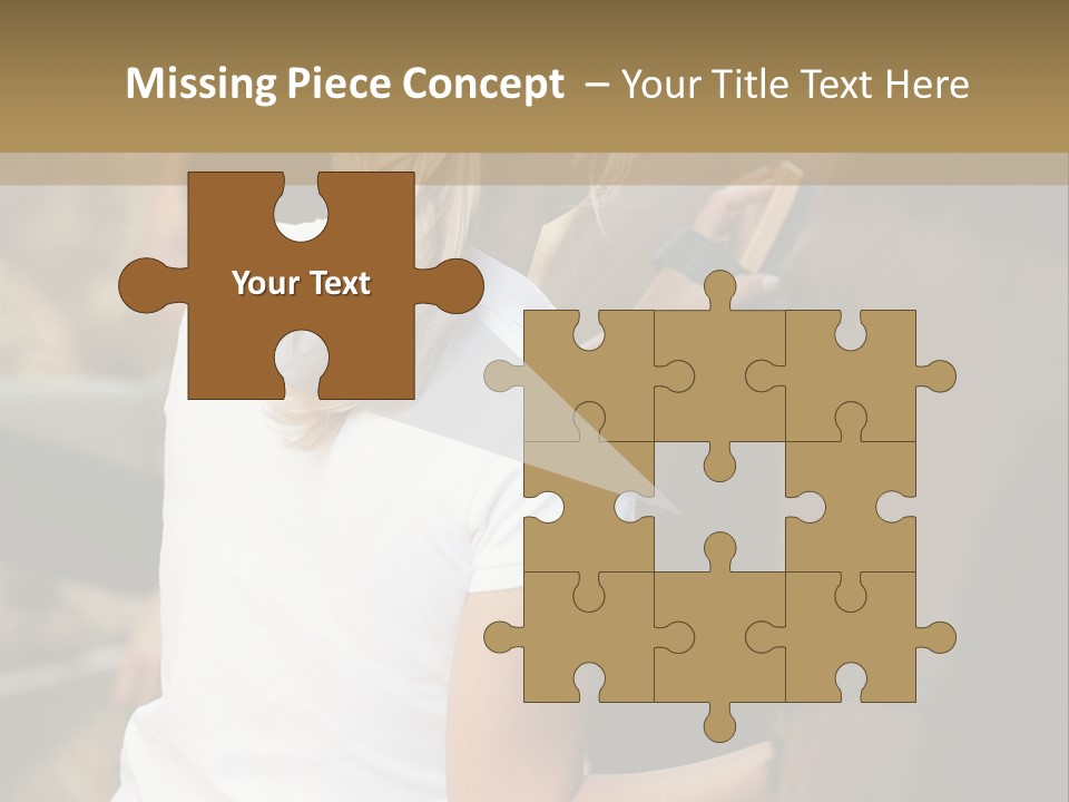 Ages Smiling Youngwoman PowerPoint Template