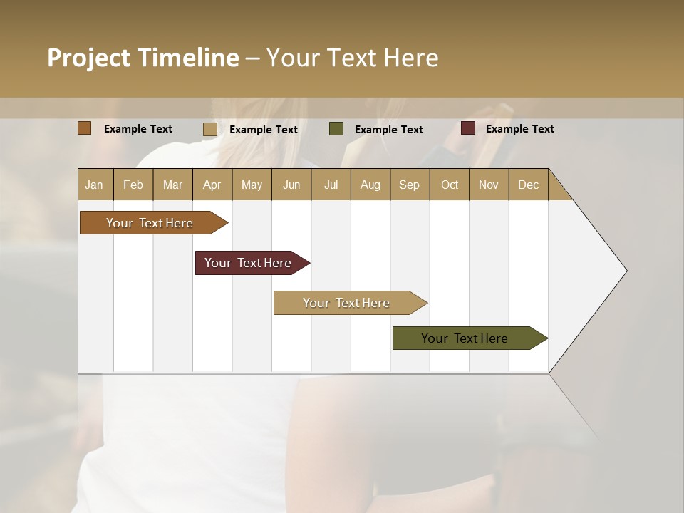 Ages Smiling Youngwoman PowerPoint Template
