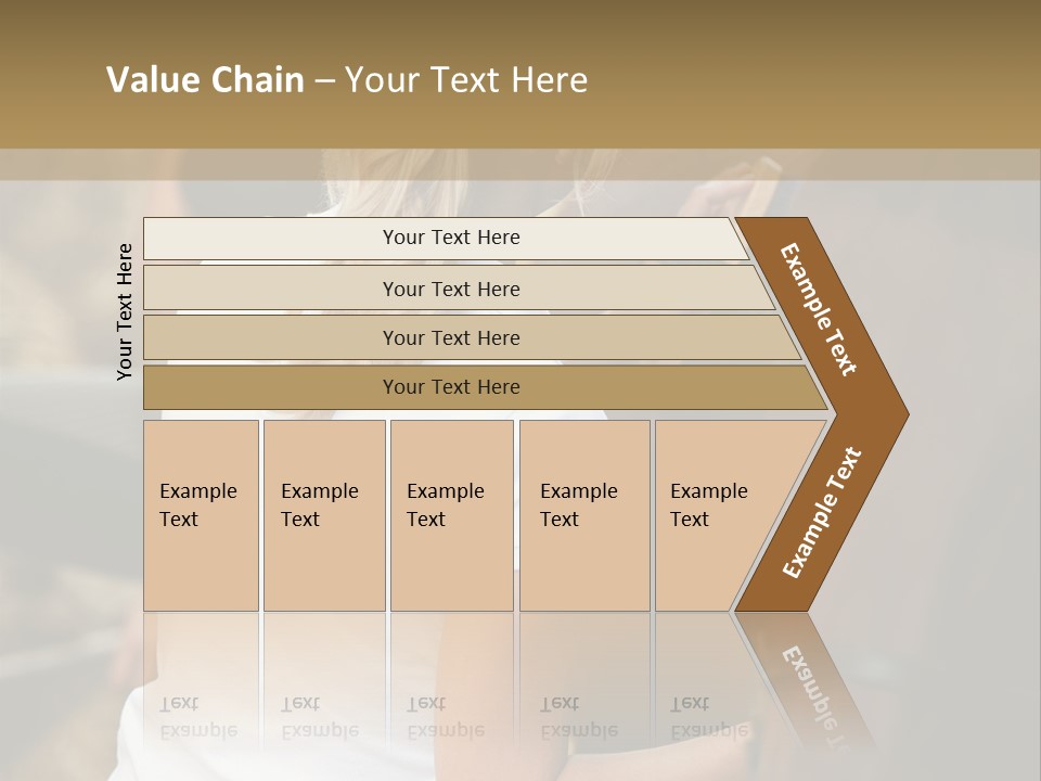 Ages Smiling Youngwoman PowerPoint Template
