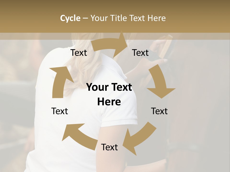 Ages Smiling Youngwoman PowerPoint Template