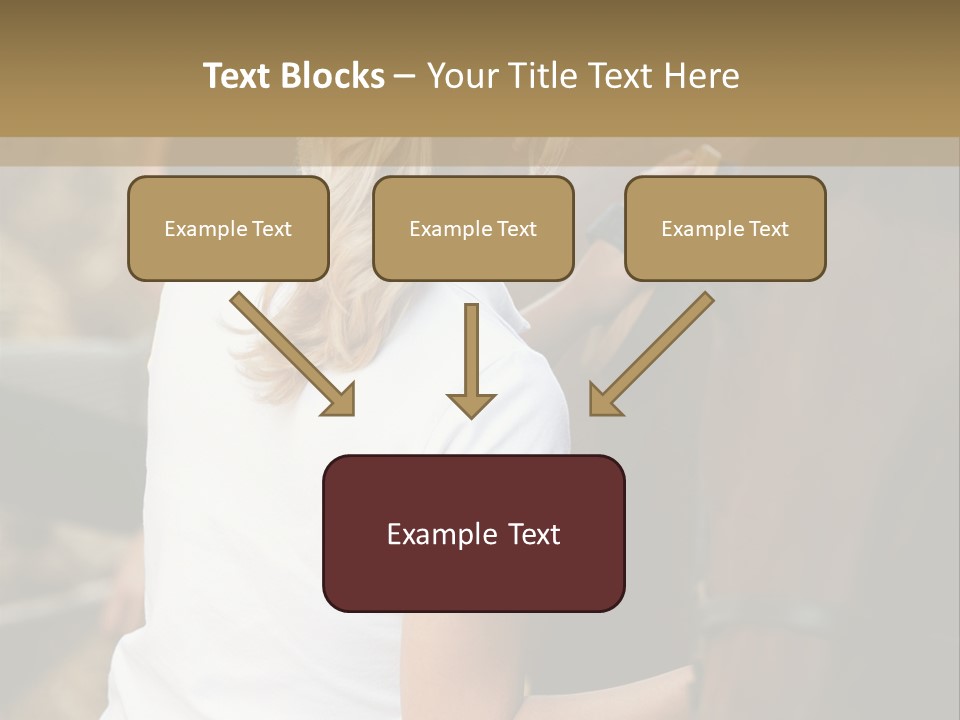 Ages Smiling Youngwoman PowerPoint Template