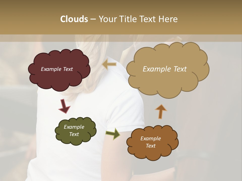 Ages Smiling Youngwoman PowerPoint Template