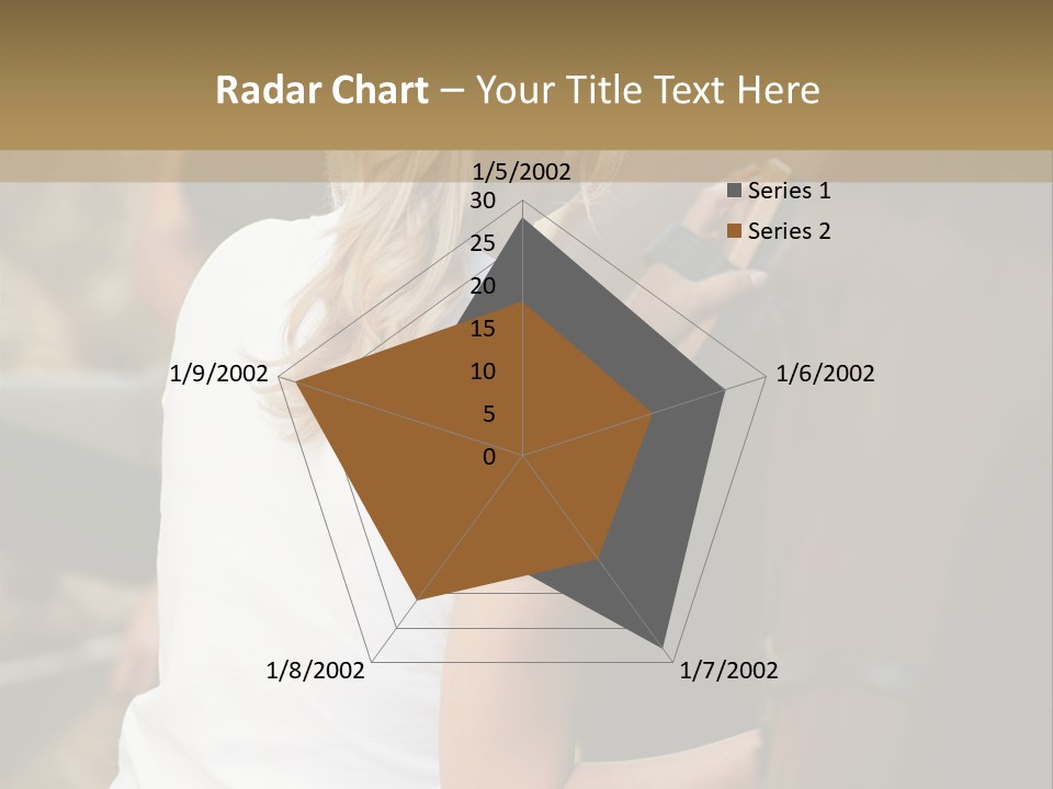 Ages Smiling Youngwoman PowerPoint Template