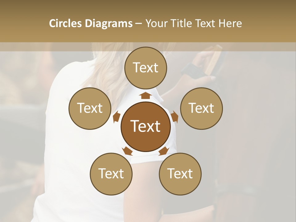 Ages Smiling Youngwoman PowerPoint Template