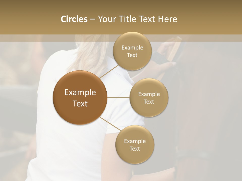 Ages Smiling Youngwoman PowerPoint Template