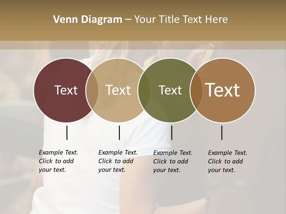 Ages Smiling Youngwoman PowerPoint Template