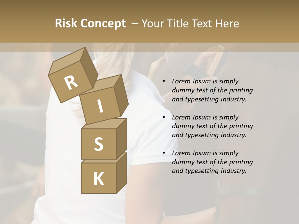 Ages Smiling Youngwoman PowerPoint Template