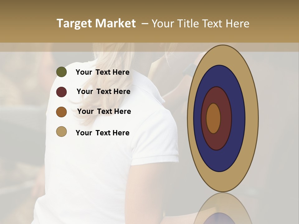 Ages Smiling Youngwoman PowerPoint Template